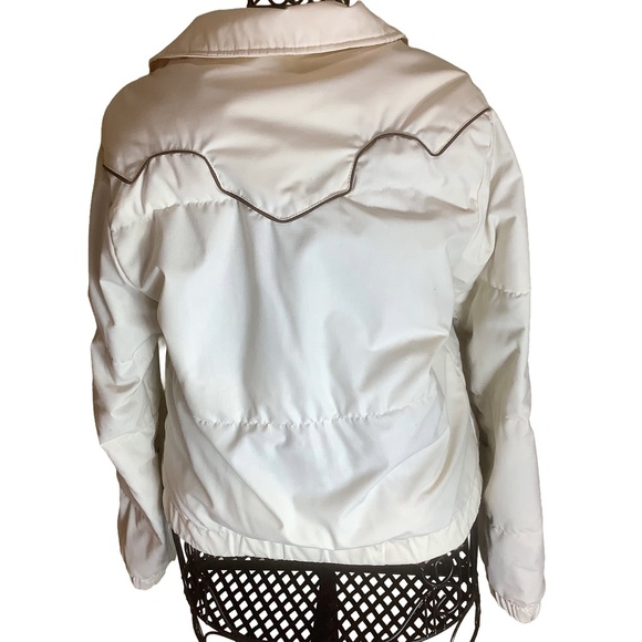 Vintage Karman Outerwear Western Down Coat/Jacket – Women’s Small –White & Brown - Picture 4 of 13